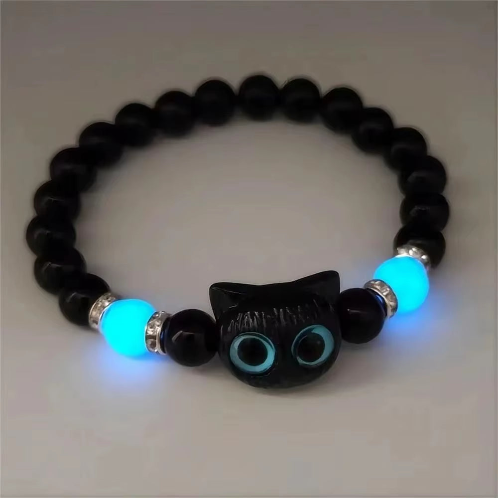 Glow Cat Couple Bracelets – Matching Set