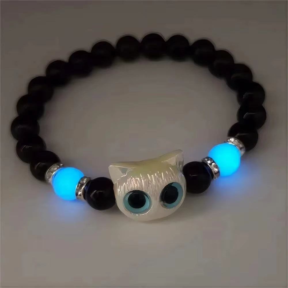 Glow Cat Couple Bracelets – Matching Set