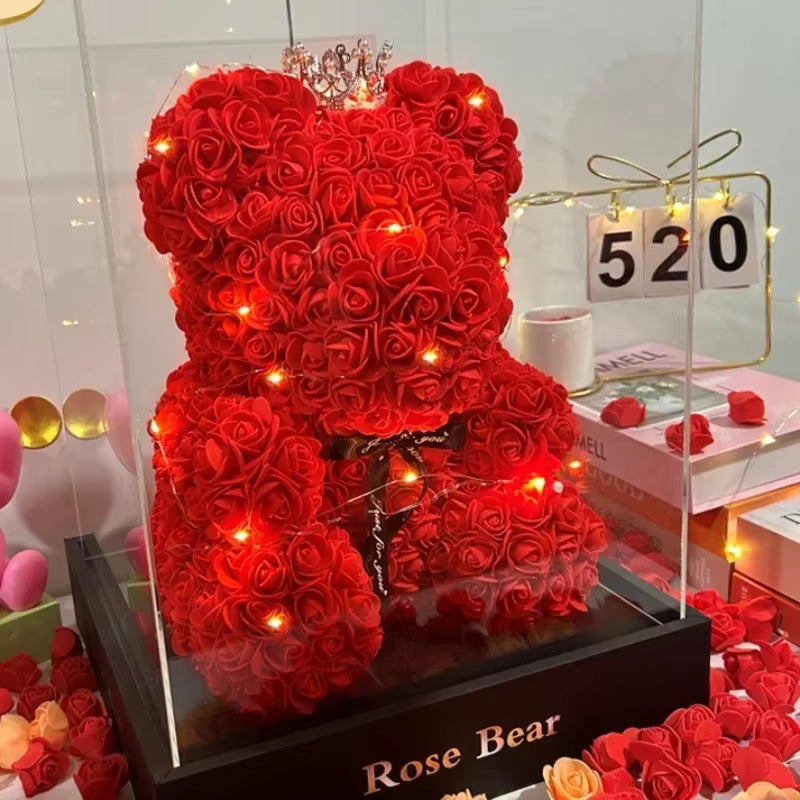Eternal Rose Teddy Bear 
