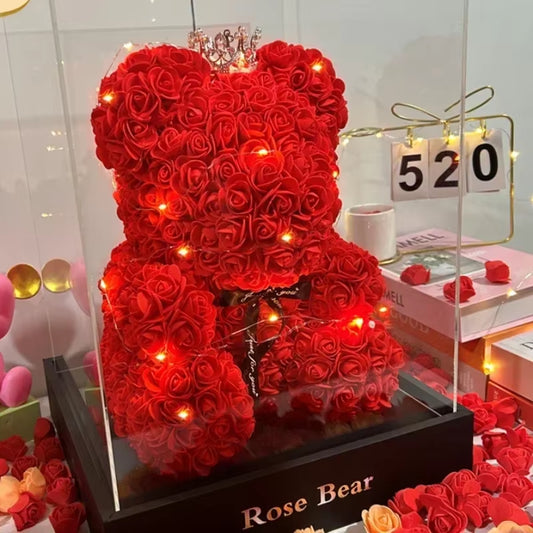 Eternal Rose Teddy Bear 