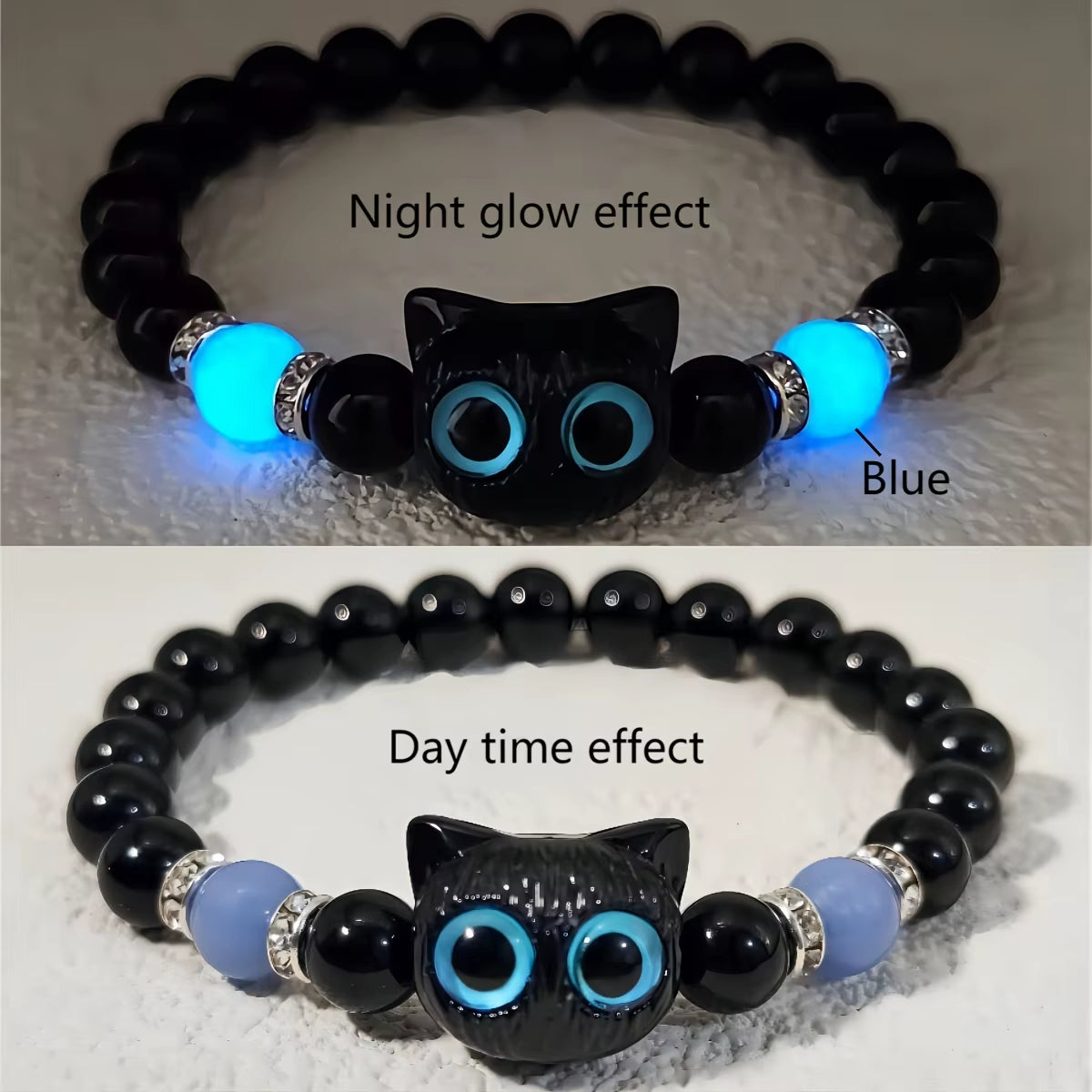 Glow Cat Couple Bracelets – Matching Set